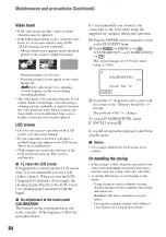 Preview for 84 page of Sony Hadycam DCR-HC48 Operating Manual