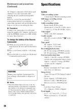 Preview for 86 page of Sony Hadycam DCR-HC48 Operating Manual