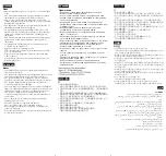 Preview for 2 page of Sony Halogen Lamp Operating Instructions