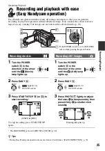 Preview for 25 page of Sony Handycam 3-286-590-13(1) Handbook