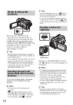 Preview for 32 page of Sony Handycam 3-286-590-13(1) Handbook