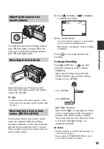 Preview for 33 page of Sony Handycam 3-286-590-13(1) Handbook