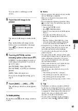 Preview for 61 page of Sony Handycam 3-286-590-13(1) Handbook