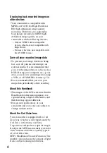 Preview for 4 page of Sony Handycam 3-288-519-13(1) Getting Started Manual