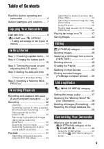 Preview for 5 page of Sony Handycam 3-288-519-13(1) Getting Started Manual