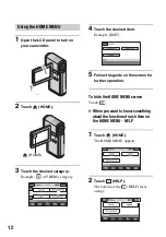 Preview for 12 page of Sony Handycam 3-288-519-13(1) Getting Started Manual