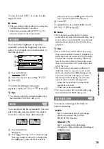 Preview for 79 page of Sony Handycam 3-876-055-11(1) Operating Manual