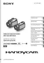 Preview for 1 page of Sony Handycam 4-170-539-11(1) Operating Manual