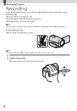 Предварительный просмотр 20 страницы Sony Handycam 4-170-893-12(1) Handbook