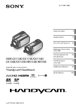 Sony Handycam 4-170-893-13(1) Handbook preview