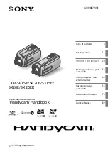 Preview for 1 page of Sony HANDYCAM 4-209-887-11(1) Handbook