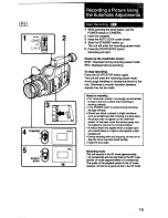 Предварительный просмотр 19 страницы Sony Handycam CCD-F33 User Manual