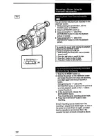 Preview for 22 page of Sony Handycam CCD-F33 User Manual