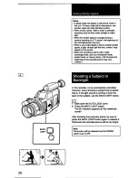 Предварительный просмотр 28 страницы Sony Handycam CCD-F33 User Manual