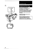 Предварительный просмотр 34 страницы Sony Handycam CCD-F33 User Manual