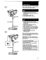 Предварительный просмотр 41 страницы Sony Handycam CCD-F33 User Manual