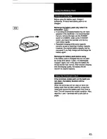 Preview for 45 page of Sony Handycam CCD-F33 User Manual