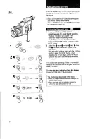 Preview for 14 page of Sony Handycam CCD-F34 Operating Instructions Manual