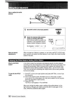 Предварительный просмотр 32 страницы Sony Handycam CCD-F401 Operating Instructions Manual