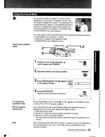 Предварительный просмотр 35 страницы Sony Handycam CCD-F401 Operating Instructions Manual