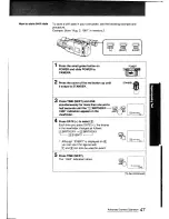 Предварительный просмотр 47 страницы Sony Handycam CCD-F401 Operating Instructions Manual