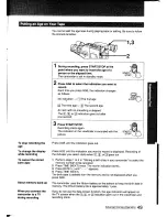 Предварительный просмотр 49 страницы Sony Handycam CCD-F401 Operating Instructions Manual