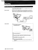 Предварительный просмотр 54 страницы Sony Handycam CCD-F401 Operating Instructions Manual