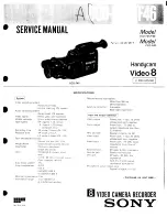 Sony Handycam CCD-F45 Service Manual preview