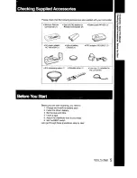 Предварительный просмотр 5 страницы Sony Handycam CCD-F501 Operating Instructions Manual