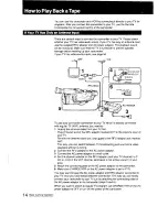 Предварительный просмотр 14 страницы Sony Handycam CCD-F501 Operating Instructions Manual