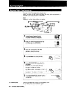 Предварительный просмотр 41 страницы Sony Handycam CCD-F501 Operating Instructions Manual