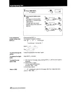 Предварительный просмотр 47 страницы Sony Handycam CCD-F501 Operating Instructions Manual