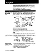 Предварительный просмотр 49 страницы Sony Handycam CCD-F501 Operating Instructions Manual