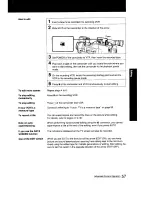 Предварительный просмотр 56 страницы Sony Handycam CCD-F501 Operating Instructions Manual