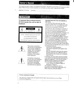 Preview for 2 page of Sony Handycam CCD-F55 Operating Instructions Manual