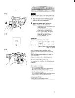 Preview for 13 page of Sony Handycam CCD-F55 Operating Instructions Manual