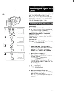 Preview for 43 page of Sony Handycam CCD-F55 Operating Instructions Manual