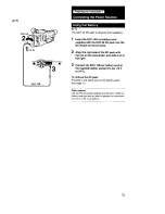 Предварительный просмотр 15 страницы Sony Handycam CCD-F56 Operating Instructions Manual