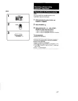 Предварительный просмотр 27 страницы Sony Handycam CCD-F56 Operating Instructions Manual