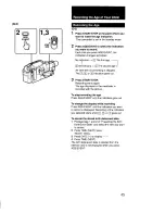 Предварительный просмотр 45 страницы Sony Handycam CCD-F56 Operating Instructions Manual