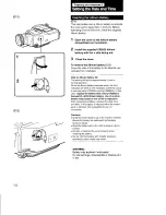 Предварительный просмотр 14 страницы Sony Handycam CCD-F73 Operating Instructions Manual