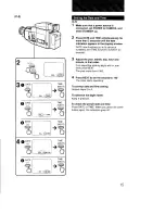 Предварительный просмотр 15 страницы Sony Handycam CCD-F73 Operating Instructions Manual