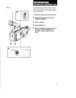 Предварительный просмотр 17 страницы Sony Handycam CCD-F73 Operating Instructions Manual