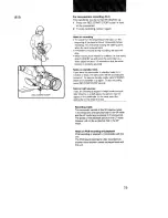 Предварительный просмотр 19 страницы Sony Handycam CCD-F73 Operating Instructions Manual