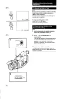 Предварительный просмотр 20 страницы Sony Handycam CCD-F73 Operating Instructions Manual