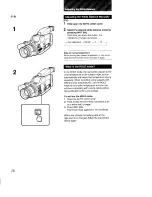 Предварительный просмотр 28 страницы Sony Handycam CCD-F73 Operating Instructions Manual