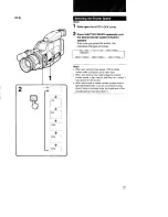 Предварительный просмотр 31 страницы Sony Handycam CCD-F73 Operating Instructions Manual