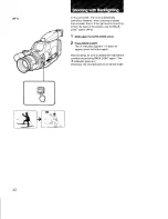 Предварительный просмотр 32 страницы Sony Handycam CCD-F73 Operating Instructions Manual