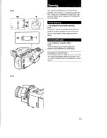 Предварительный просмотр 33 страницы Sony Handycam CCD-F73 Operating Instructions Manual