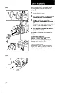 Предварительный просмотр 34 страницы Sony Handycam CCD-F73 Operating Instructions Manual